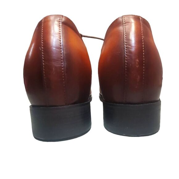 CMR CHAMARIPA Brown Leather Elevator Dress Shoes To Add Height Classic Shoes For - Picture 3 of 11